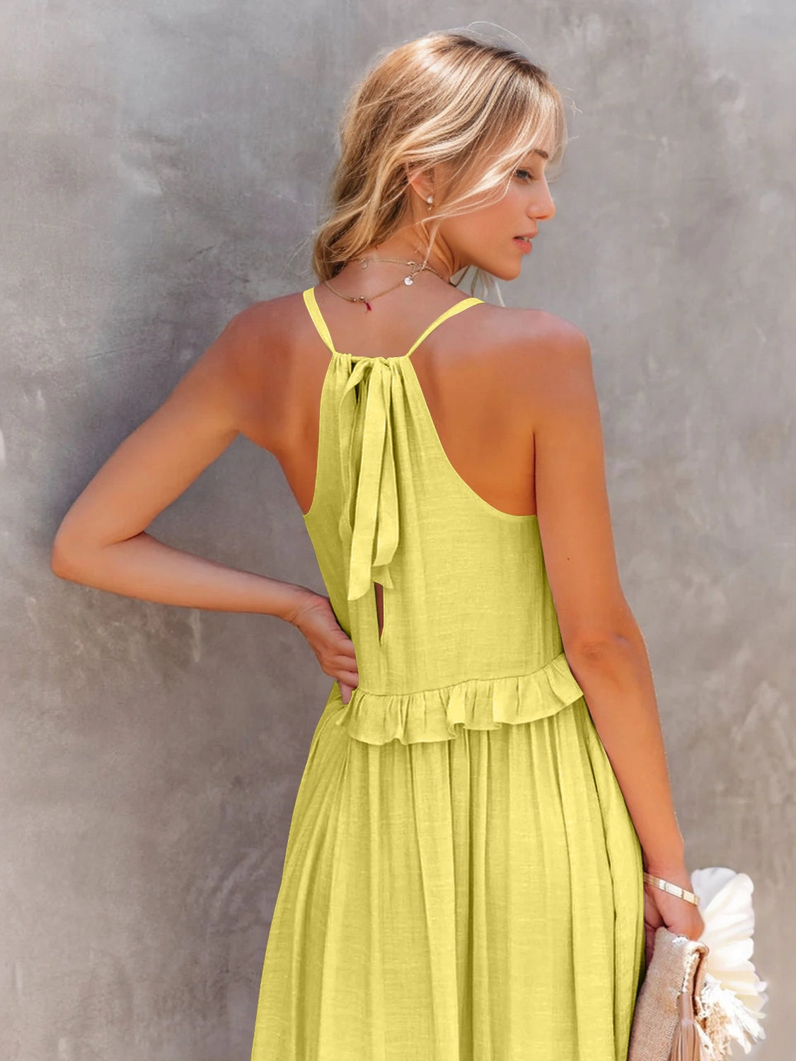 Hello Pockets Tiered Maxi Dress