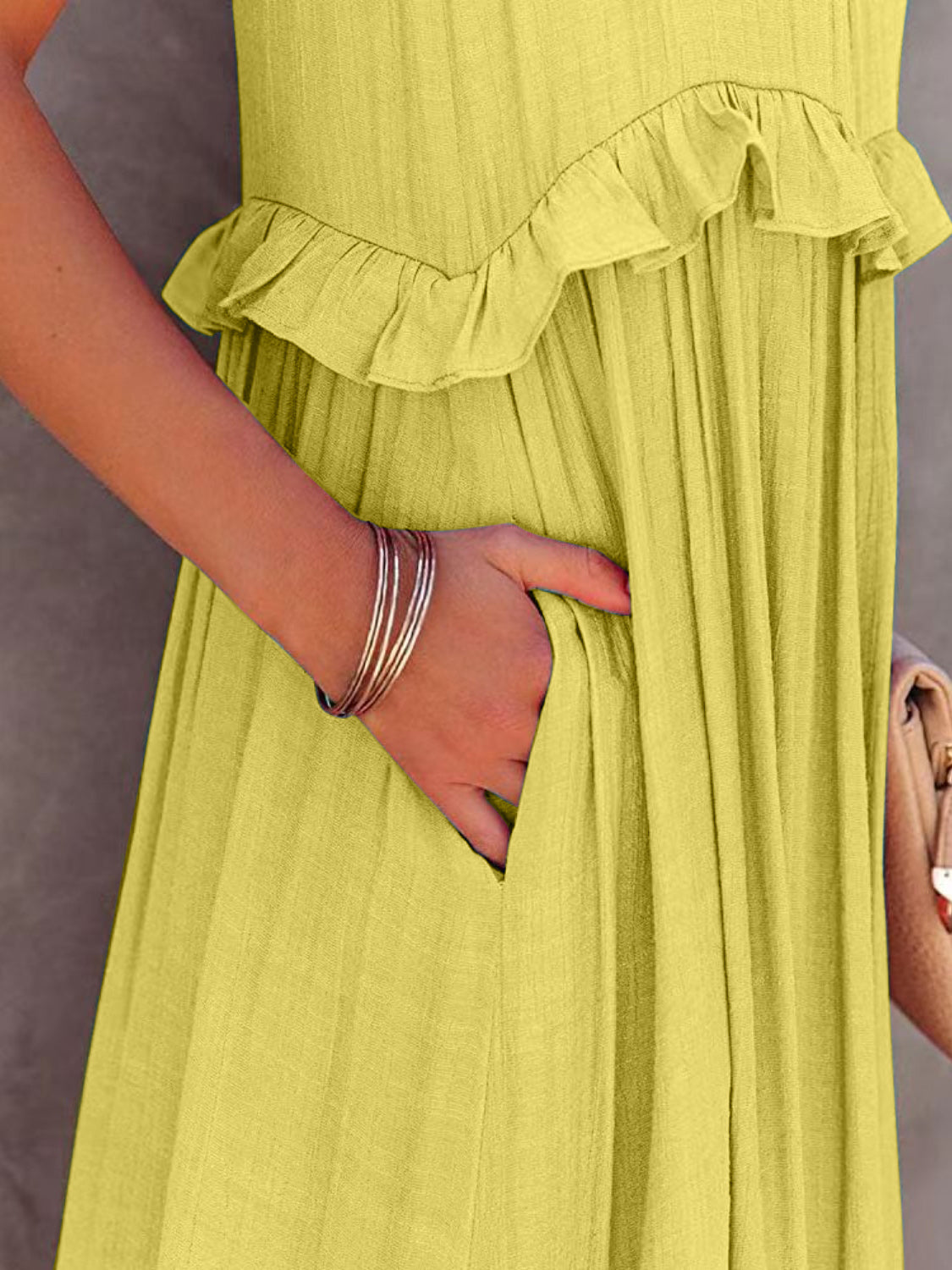 Hello Pockets Tiered Maxi Dress