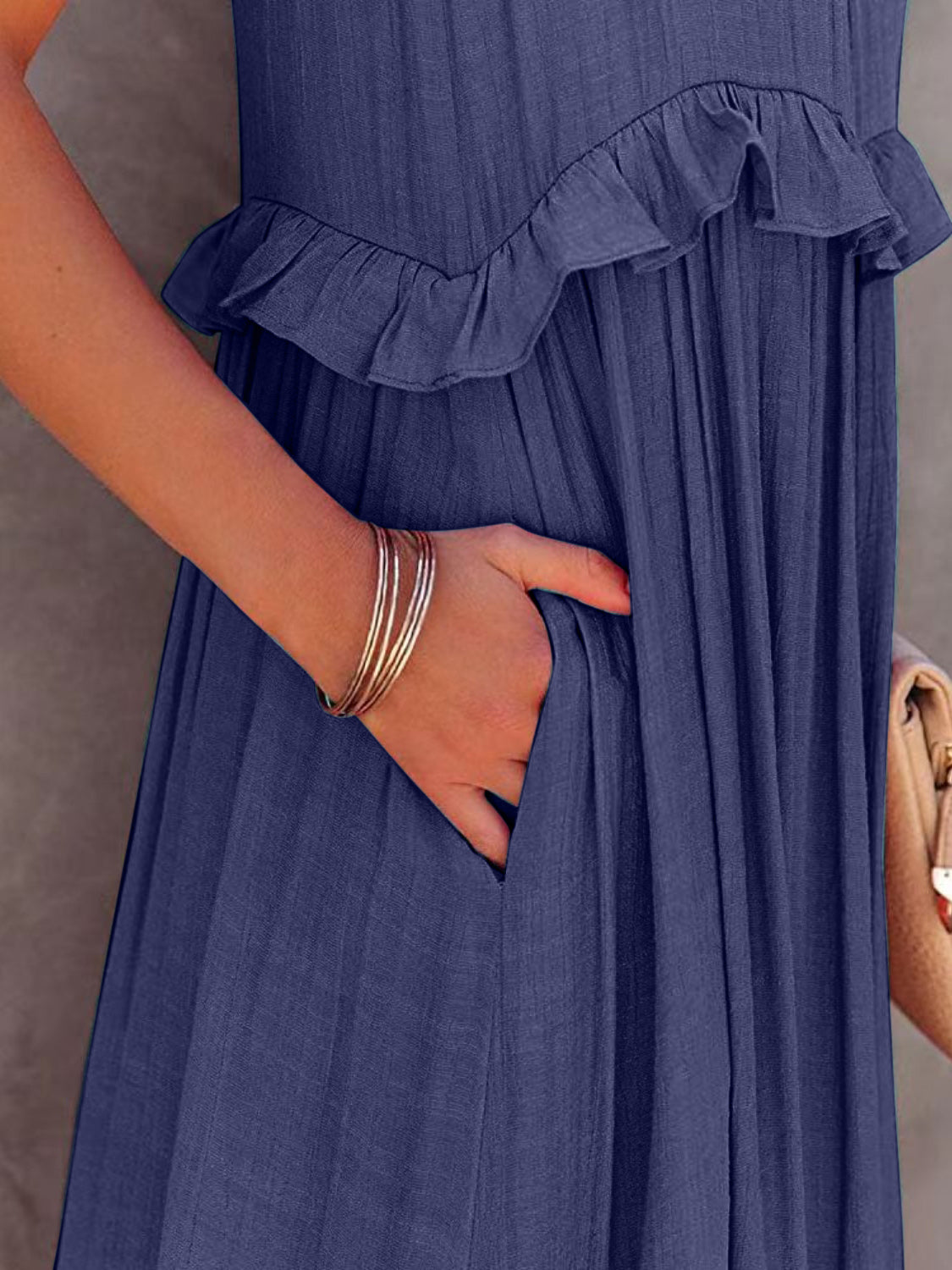 Hello Pockets Tiered Maxi Dress