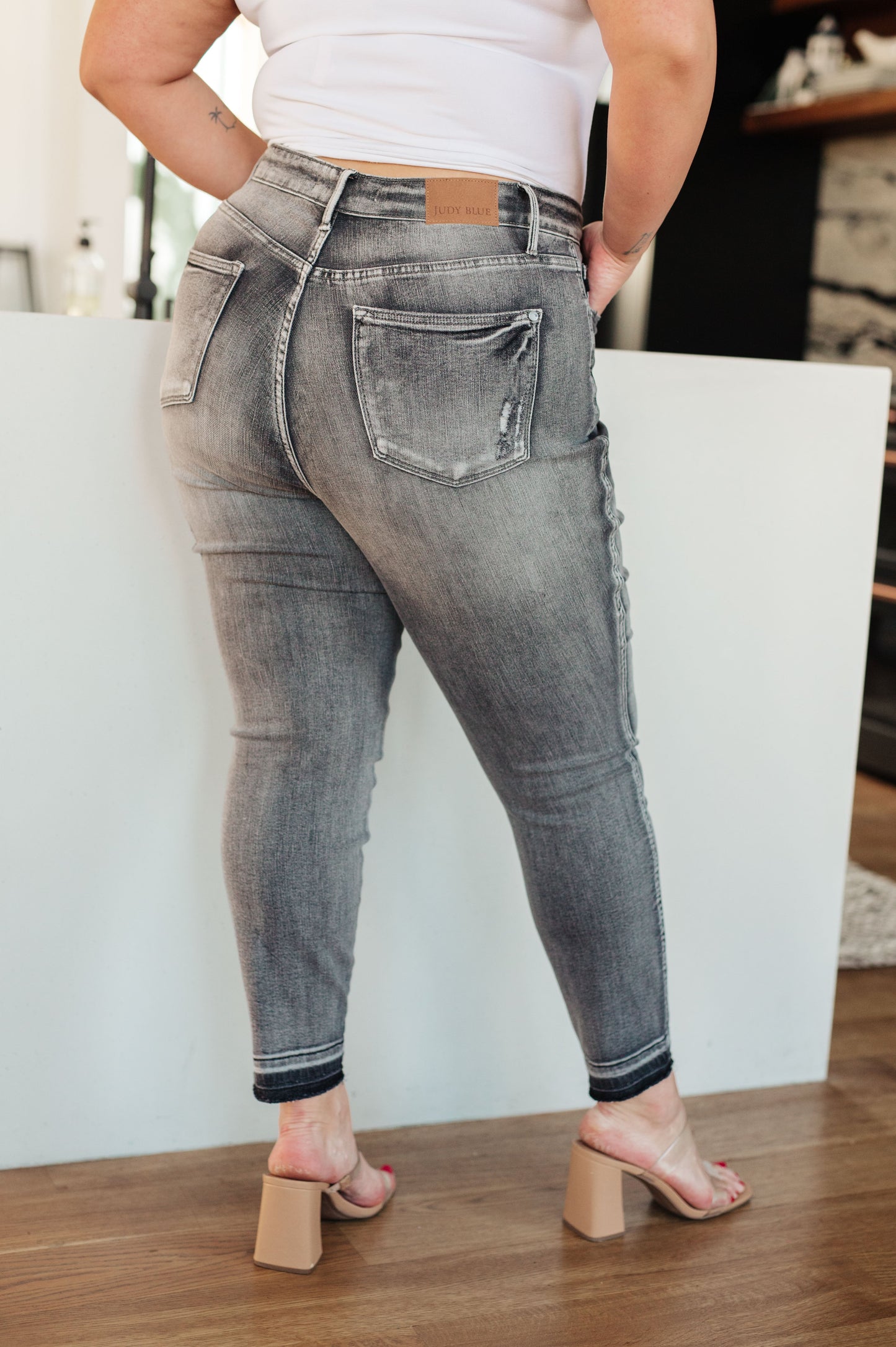 Judy Blue Hadley High Rise Release Hem Skinny