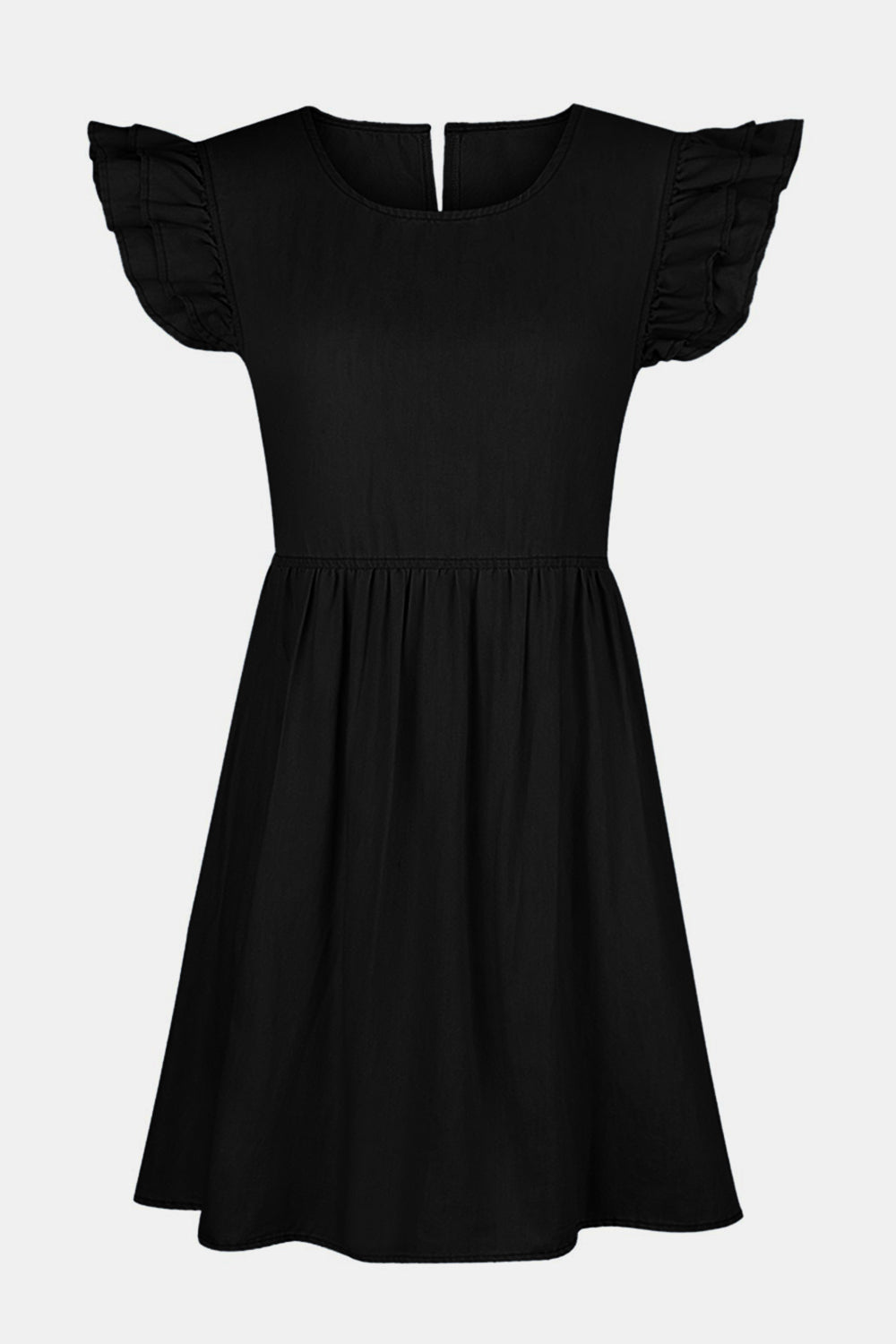 Little Miss Innocent  Cap Sleeve Denim Dress