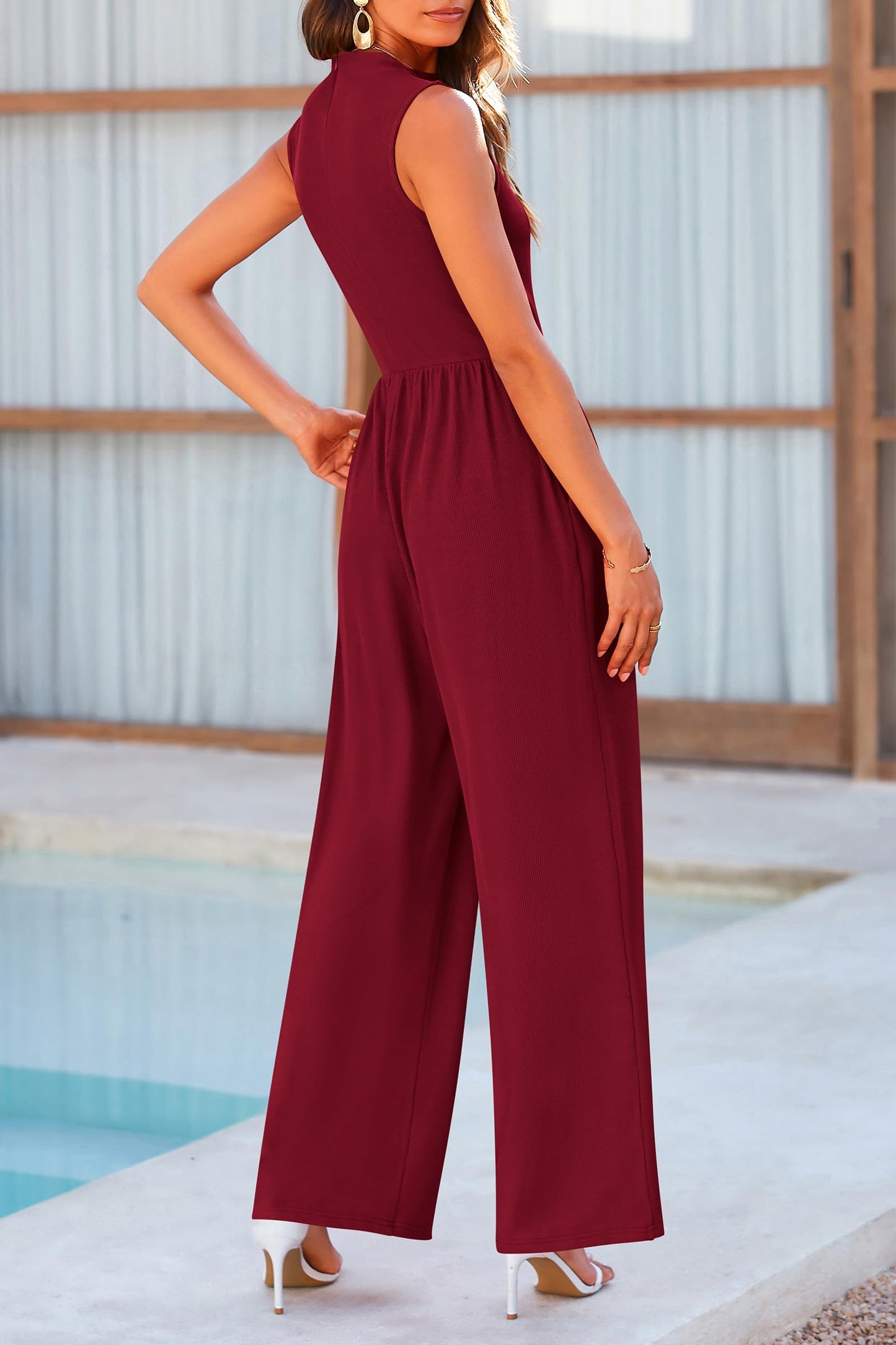 Turn Back Time  Wide Leg Jumpsuit